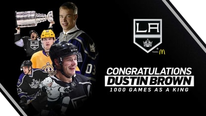 Dustin Brown 1000 Games with LA Kings