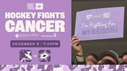 Dallas Stars to host annual Hockey Fights Cancer Night on Friday, Dec. 5 110225