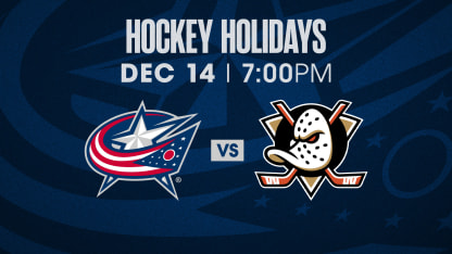 SATURDAY, DECEMBER 14 AT 7 PM VS. ANAHEIM DUCKS