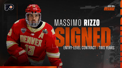 Flyers Sign Massimo Rizzo to a Two-Year, Entry-Level Contract