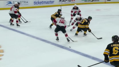 NJD@BOS: Eyssimont scores goal against Nicolas Daws