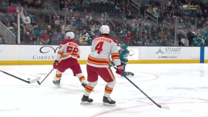 CGY@SJS: Celebrini scores PPG against Dustin Wolf