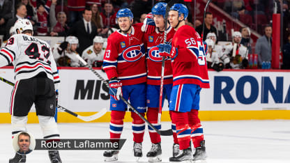 Canadiens vs Blackhawks badge Laflamme