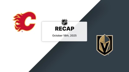 Recap: Flames at Golden Knights 10.18.25