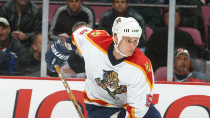 Player Branislav Mezei of the Florida Panthers. (Photo by Bruce Bennett Studios via Getty Images Studios/Getty Images)