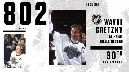 30. Jahrestag als Gretzky Howe überholte