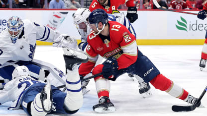 Reinhart deflects it home