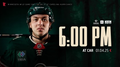 Game Preview Minnesota Wild at Carolina Hurricanes 010425