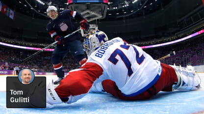 Oshie, Bobrovsky, USA Russia 2014 OIympics Gulitti Badge