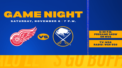20211106 Sabres Red Wings Game Night Mediawall
