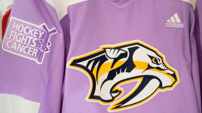 Hockey Fights Cancer  🤩🤩🤩 To bid text PREDS to 76278. Proceeds