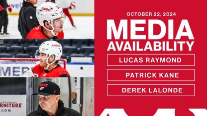 Lucas Raymond, Patrick Kane, Derek Lalonde Media 