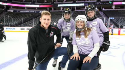 Nathan MacKinnon Hockey Fights Cancer Break The Ice Community KSE Charities 2018 November 6