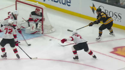 NJD@BOS: Geekie scores goal against Nicolas Daws