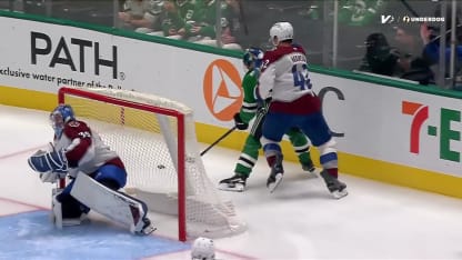COL@DAL: Benn scores goal against Mackenzie Blackwood