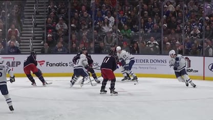 TOR@CBJ: Werenski scores goal against Joseph Woll