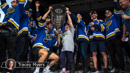 St. Louis Blues superfan Laila Anderson thrilled to be part of victory celebration
