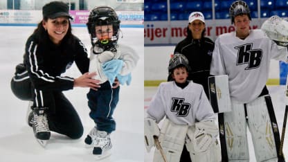 Dakoda Rheaume-Mullen BUF prospect feature split with mom as child