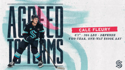 Seattle Kraken Agree to Terms with Cale Fleury on a Two-YearContract Extension-pr