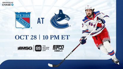 Rangers at Canucks: Pregame Notes | 10.28.25