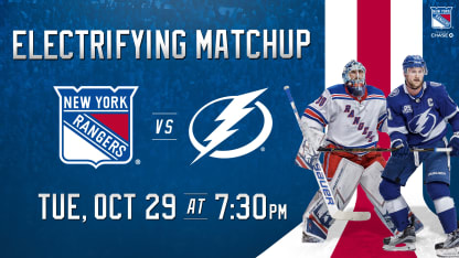 Rangers vs. Lightning - 10/29 at 7:30PM