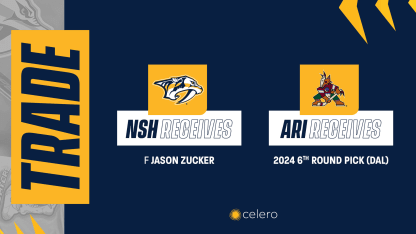Predators Acquire Jason Zucker from Arizona