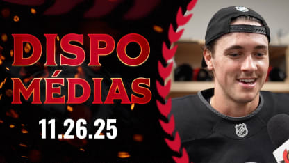 Shane Pinto dispo média avant le match contre VGK