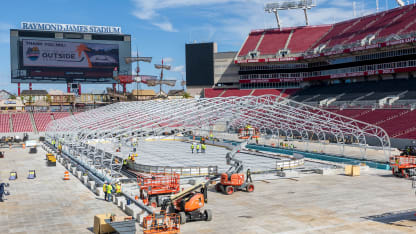 2026 Stadium Series Rink Build Timelapse