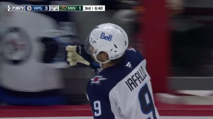 WPG@MIN: Iafallo scores PPG against Filip Gustavsson