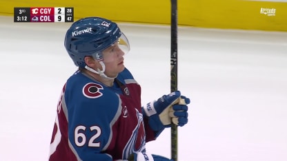 CGY@COL: Lehkonen scores goal against Devin Cooley