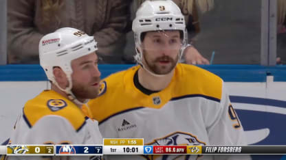 NSH@NYI: Forsberg scores PPG against Ilya Sorokin