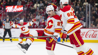 Coronato Scores Twice As Flames Get Past Habs