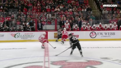 DET@NJD: Hischier scores goal against Cam Talbot