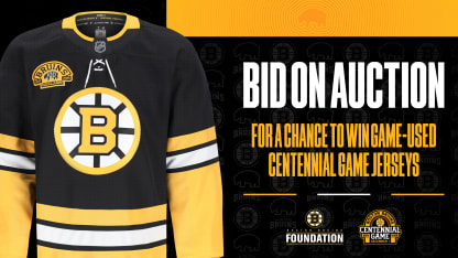 Boston Bruins’ Centennial Game Jerseys