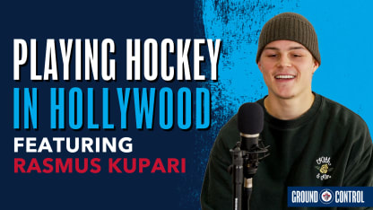 Playing hockey in Hollywood with Rasmus Kupari