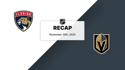 Recap: Panthers at Golden Knights 11.10.25