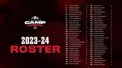 Devils Unveil 2023 Training Camp Roster | RELEASE
