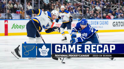 St. Louis Blues Toronto Maple Leafs game recap February 13