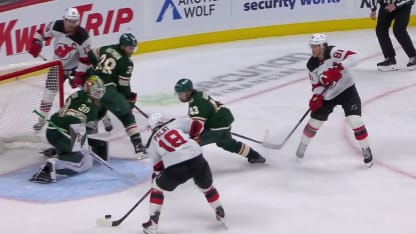 NJD@MIN: Palat marque un but contre Jesper Wallstedt