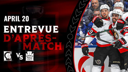 Drake Batherson dispo médias d'après-match contre TOR