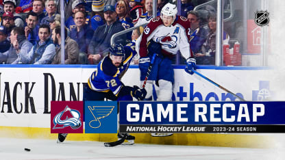 Colorado Avalanche St Louis Blues game recap March 19