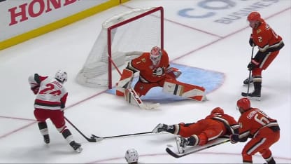 CAR@ANA: Jarvis scores goal against Lukas Dostal