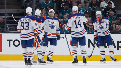 Bouchard heads to the net for goal