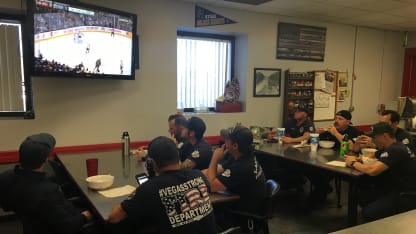 VGK fire house watching game