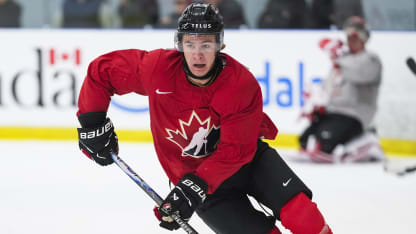 Gavin McKenna Brady Martin foundation for Canada top line at 2026 World Junior Championship