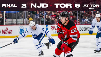 DEVILS VS. MAPLE LEAFS 4/9/24 GAME STORY
