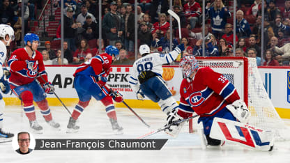 Canadiens Maple Leafs badge Chaumont