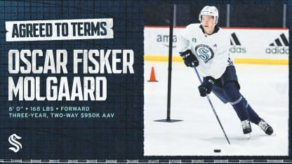 Seattle Kraken Agree to Terms with Oscar Fisker Molgaard on Entry-Level Contract
