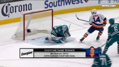 Energizer OT Winner: Bo Horvat