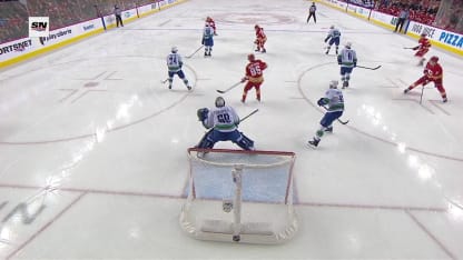 VAN@CGY: Maatta scores goal against Nikita Tolopilo